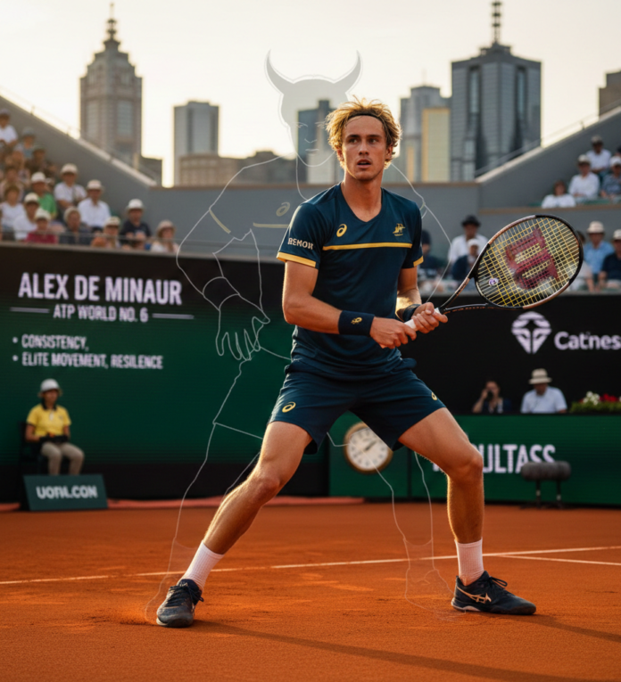 Alex de Minaur’s rise to world No. 6 reflects elite consistency, speed, and professionalism—while technical limits continue to shape his Grand Slam ceiling.
