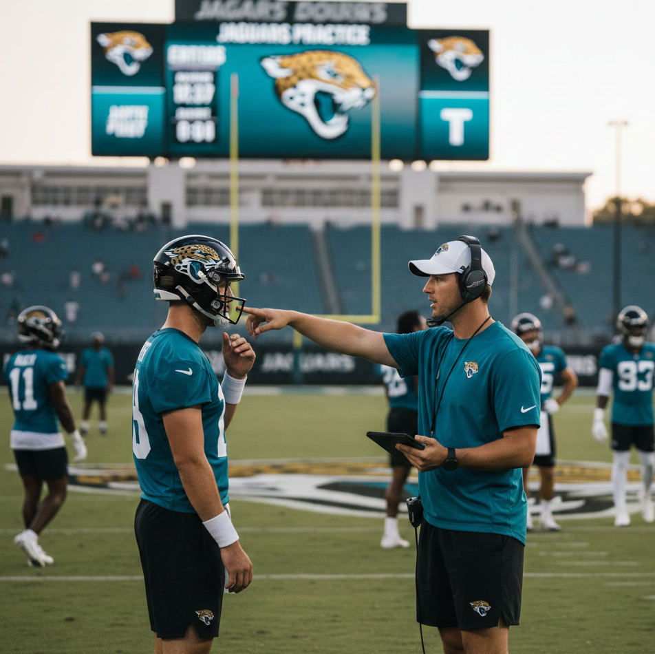 Grant Udinski, NFL coaching candidates, offensive coordinator, Jacksonville Jaguars offense, NFL head coaching cycle 2026, quarterback development, modern NFL offenses, coaching analytics