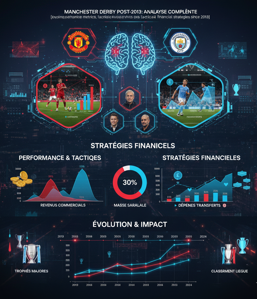 Explore a comprehensive comparison of Manchester United and Manchester City, analyzing performance metrics, tactical evolution, and financial strategies since 2013